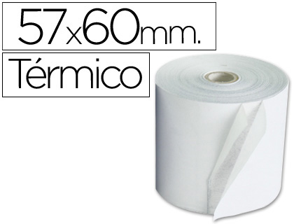 Rollo sumadora Q-Connect térmico 57 x ø60mm